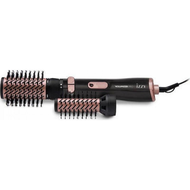 Izzy IZ-7210 Volumizer Pro Κεραμική Ηλεκτρική Βούρτσα με Αέρα για Ίσιωμα και Μπούκλες 1200W